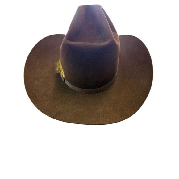 Resistol 7 1/8 XX Beaver Felt Cowboy Hat Western Style Brown - Picture 2 of 9